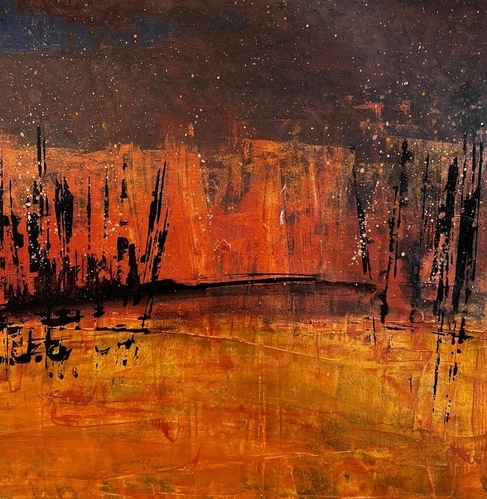 abstract landscape by Kim Dayton
