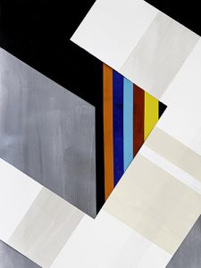 abstract geometric painting by Chuck Jones, PhD